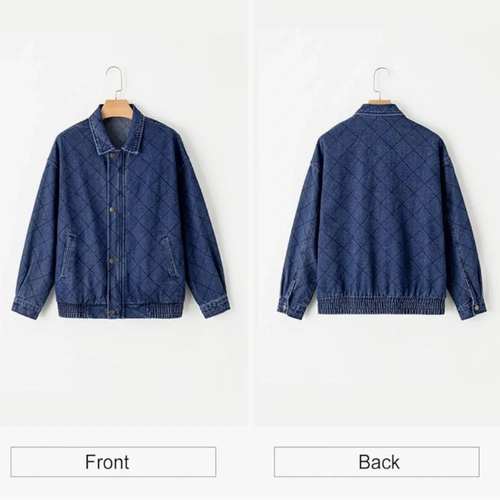 Quilted Denim Jean Jacket Brand New. Women’s medium - Picture 3 of 9